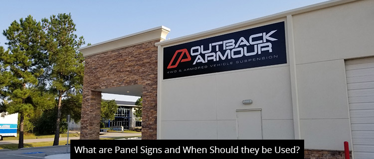 What Are Panel Signs And When Should They Be Used?