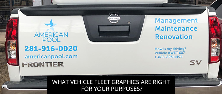 What Vehicle Fleet Graphics Are Right for Your Purposes?